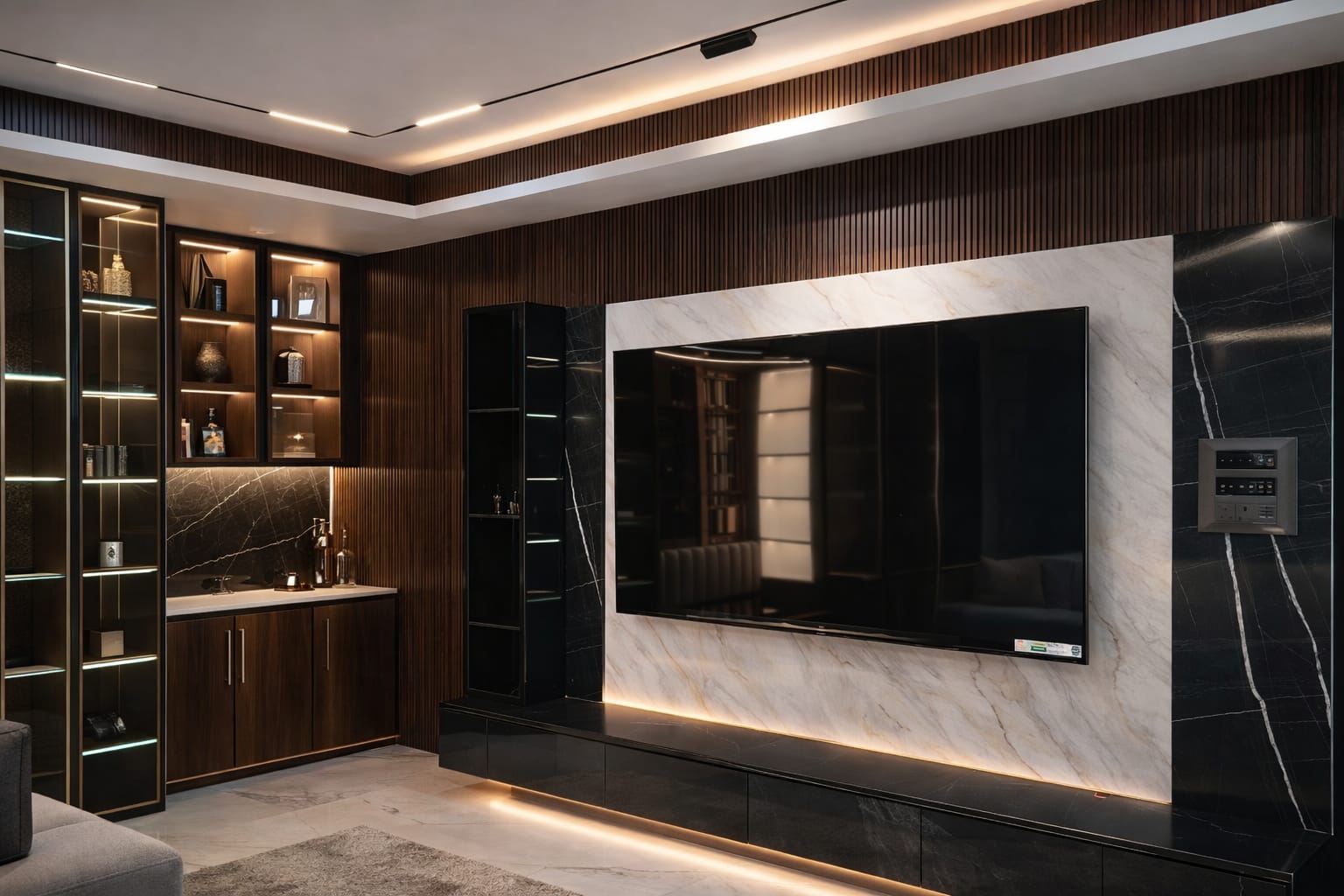 Custom TV Unit Interior Design